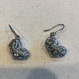 Sparkly heart earrings